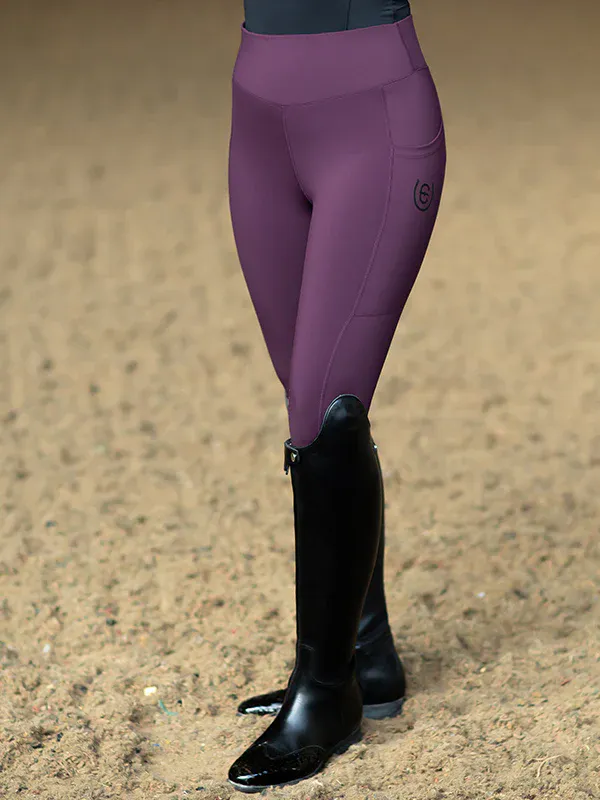 Equestrian Stockholm Riding Tights Dressage Movement Black Raven